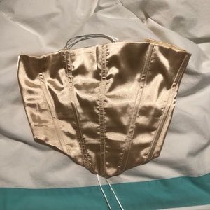 Beginning Boutique gold strapless corset